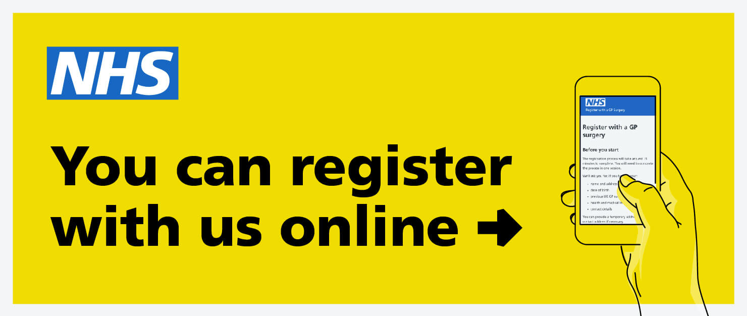 You can register with us online